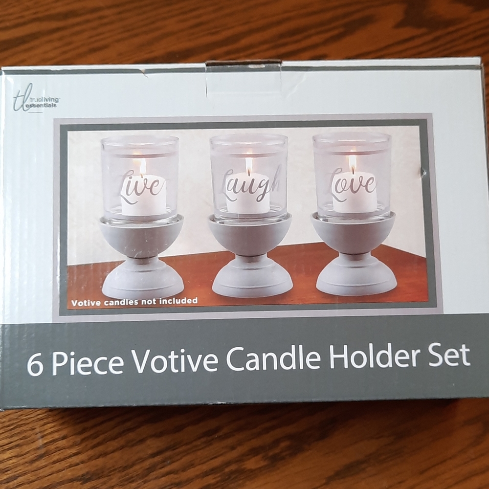 Votive candle holder set